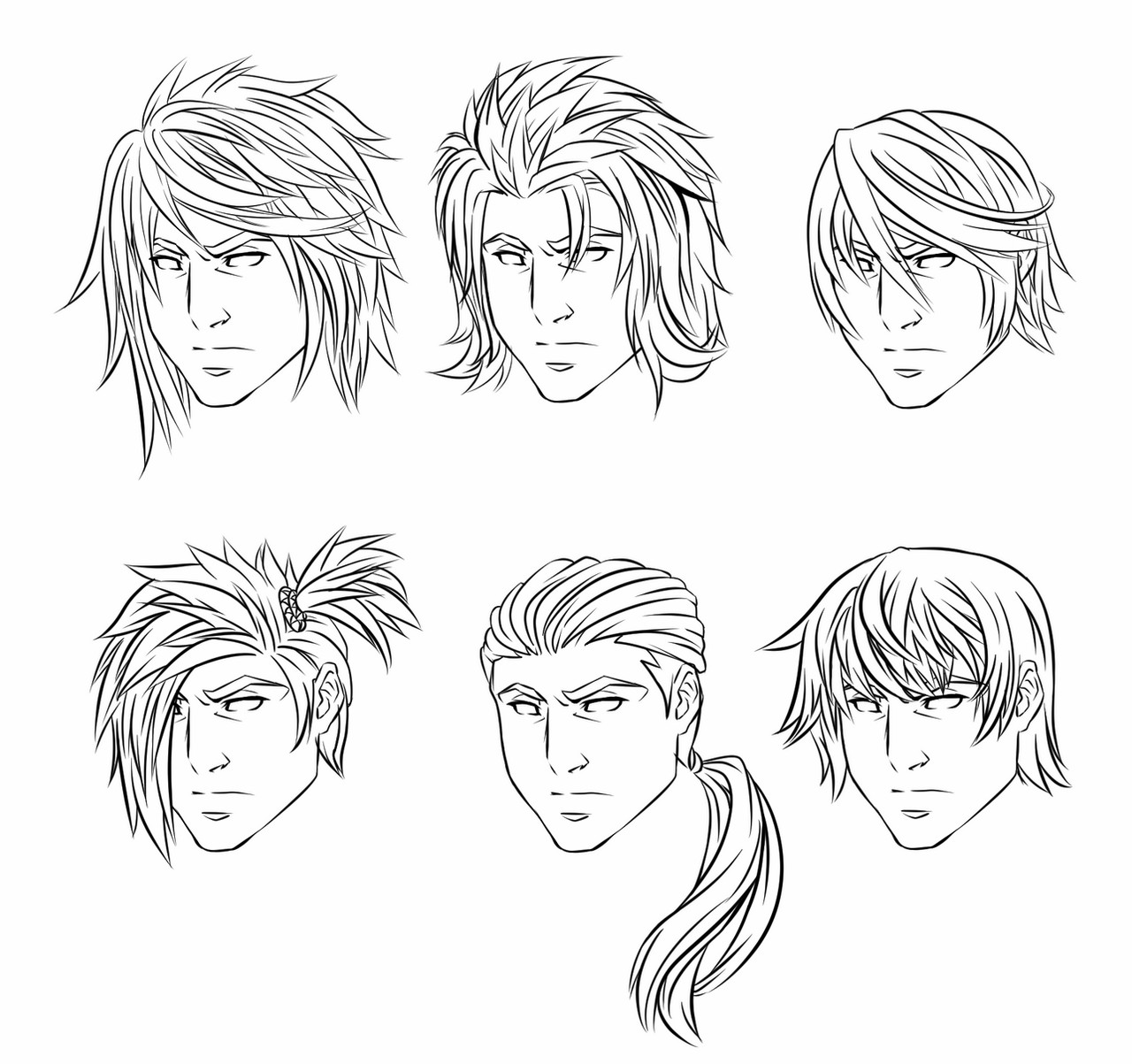 Anime Boy Hairstyle
 Anime Male Hairstyles by CrimsonCypher on DeviantArt