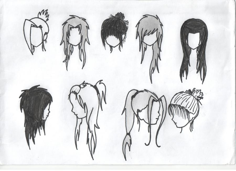 Anime Girl Hairstyle
 Anime girl hairstyles 2 by Random idiot XD on DeviantArt