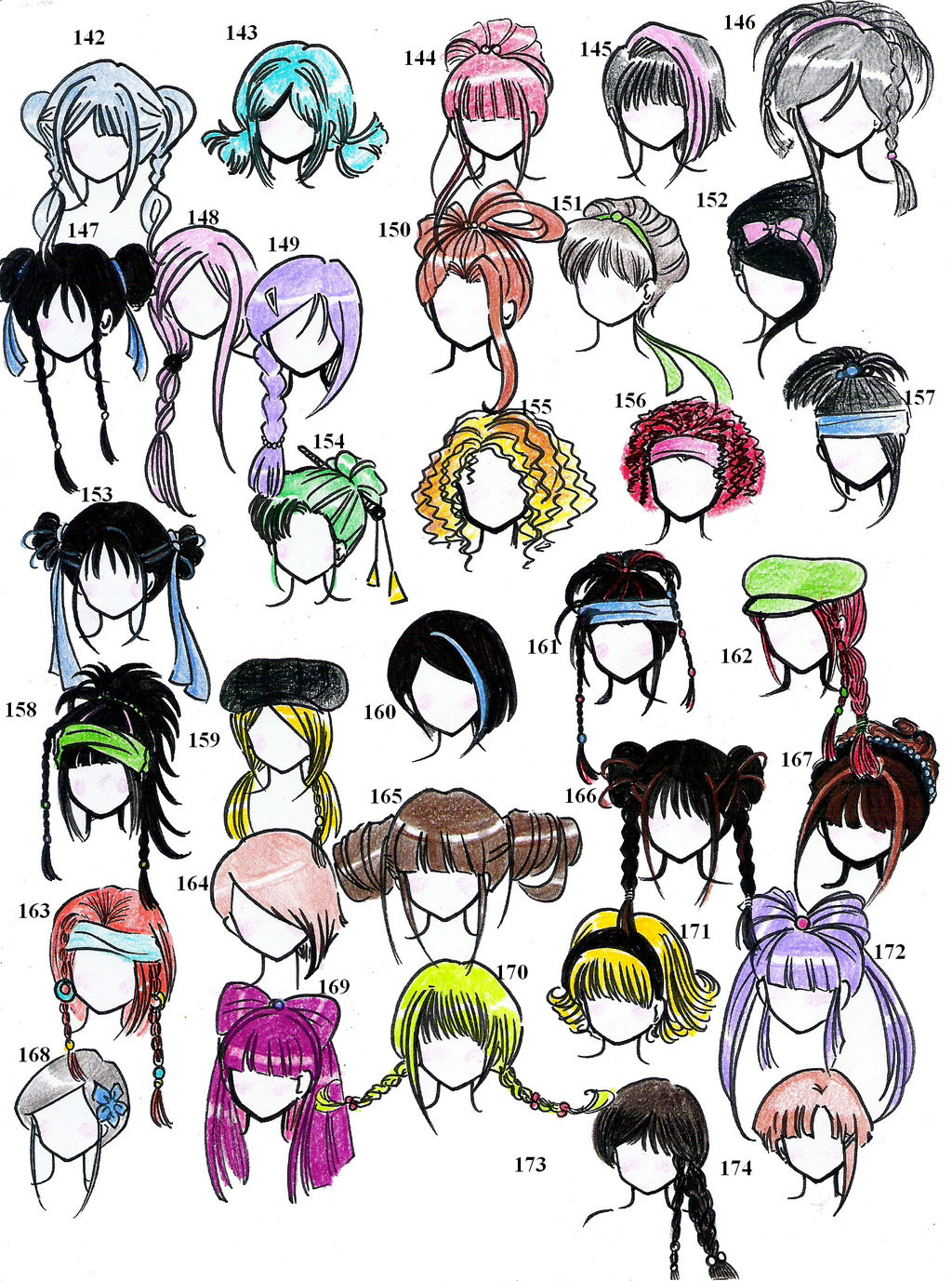 Anime Girl Hairstyle
 Anime Style Hair