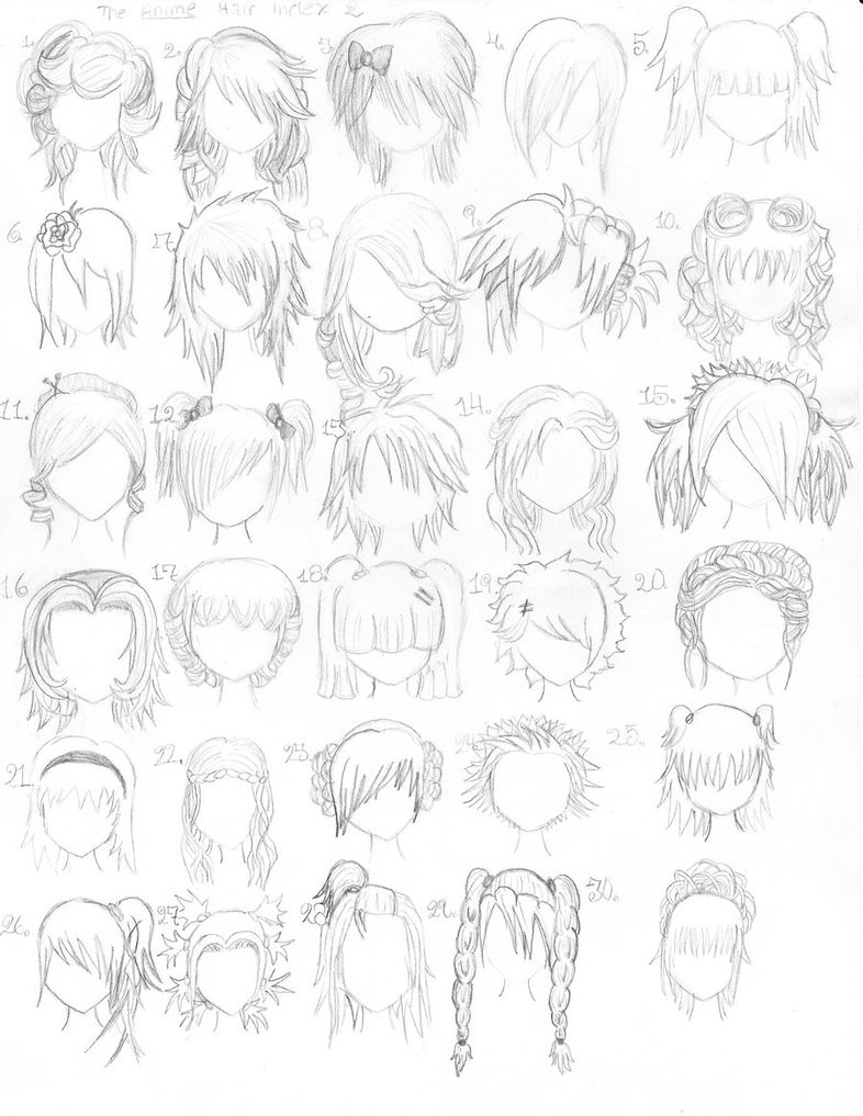 Anime Hairstyles Drawing
 Anime blog Anime Hair