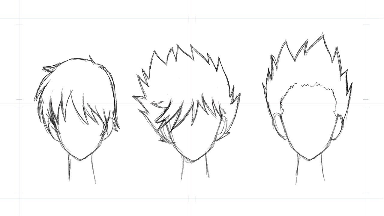 Anime Hairstyles Drawing
 How to draw MANGA Hair 3 different ways