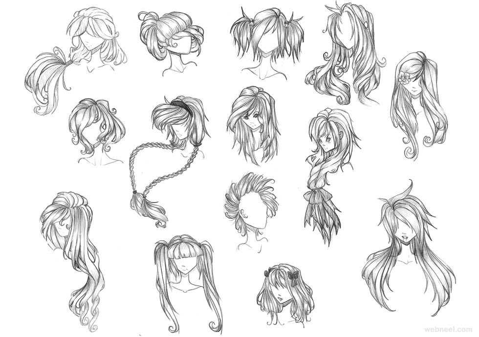 Anime Hairstyles Drawing
 Draw Anime Hair 23