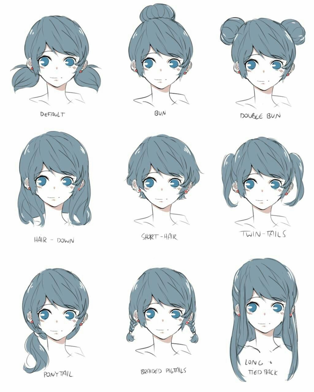 Anime Hairstyles Drawing
 Anime Hair Drawing Reference and Sketches for Artists