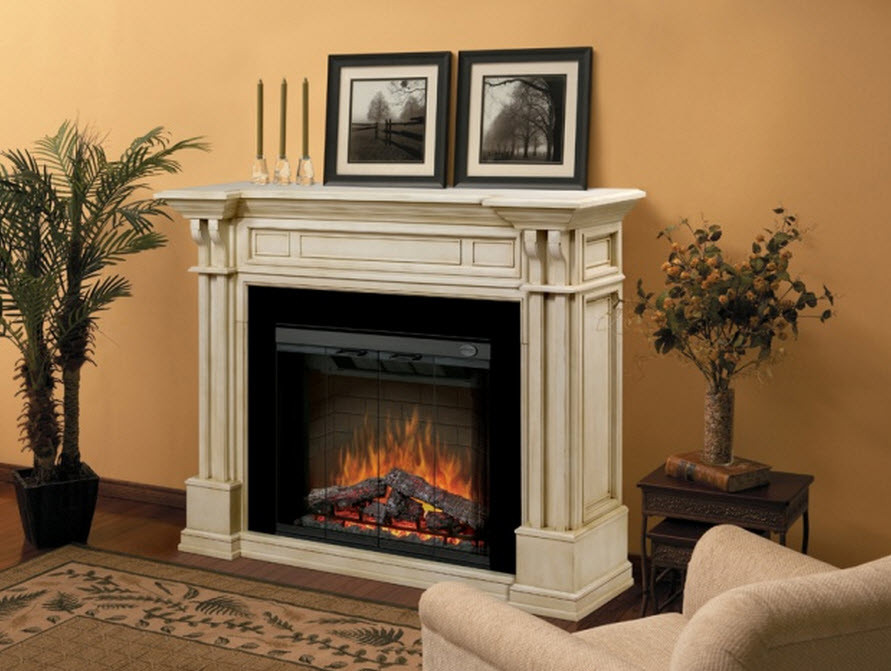 Antique White Electric Fireplace
 Antique White Electric Fireplace