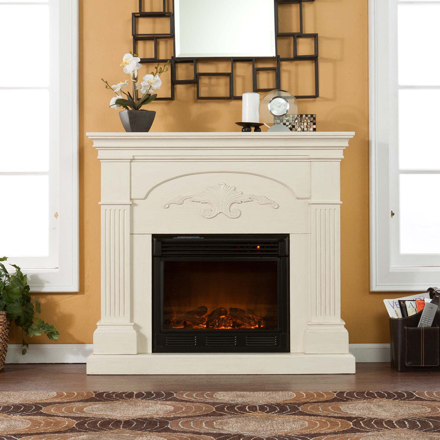 Antique White Electric Fireplace
 Antique White Electric Fireplace