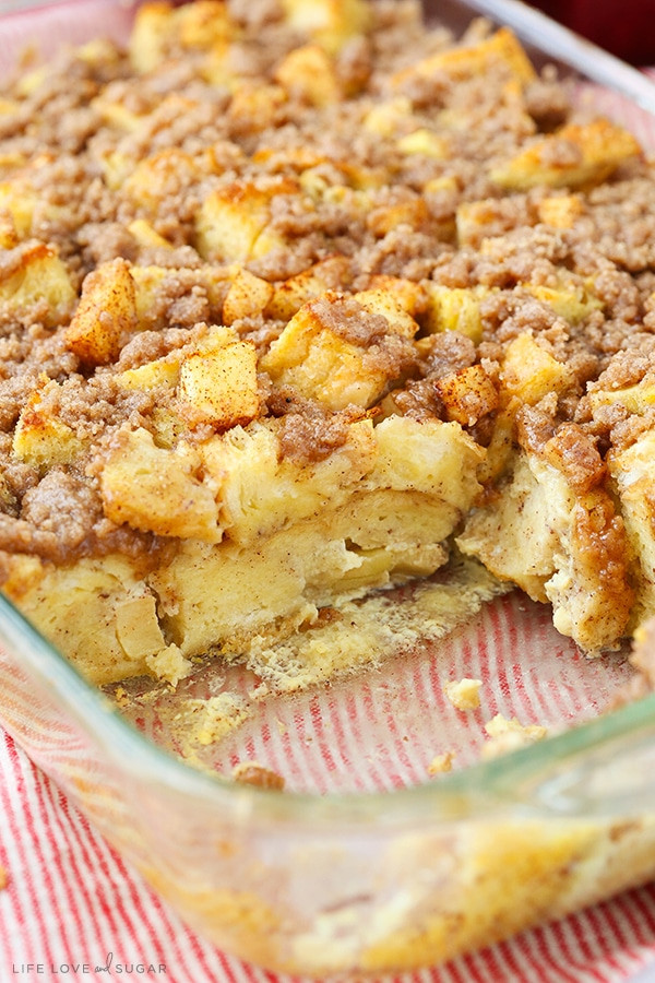 Apple French Toast Bake
 Overnight Cinnamon Apple Baked French Toast Casserole