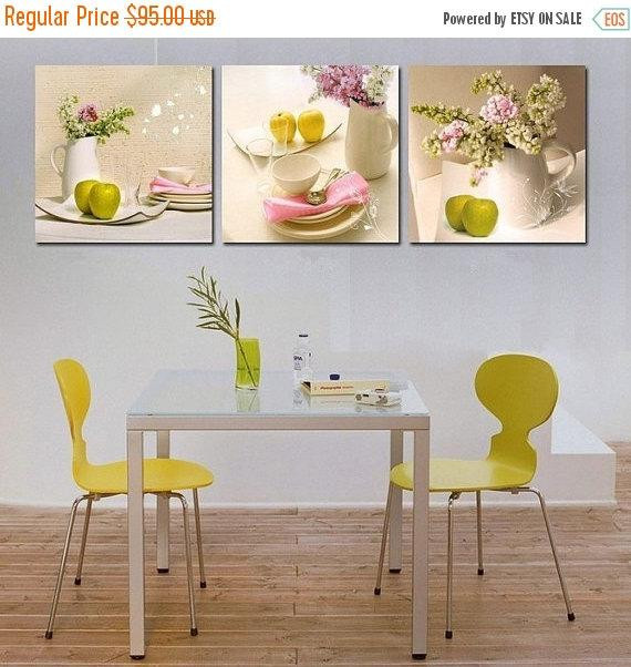 Apple Wall Decor For Kitchen
 Modern Kitchen Wall Art Apple Coffee Breakfast by