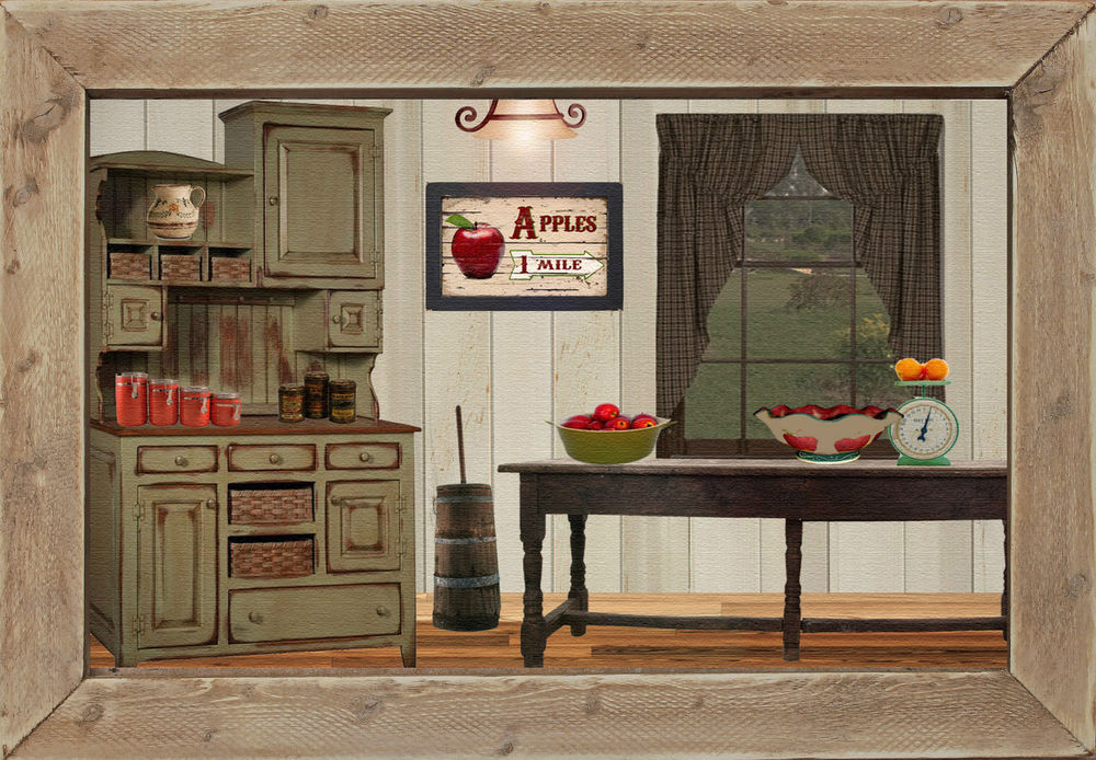 Apple Wall Decor For Kitchen
 Primitive Country Farm House Kitchen Home Decor Apple