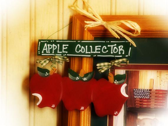 Apple Wall Decor For Kitchen
 Items similar to Apples Country Wall Decor Bless my