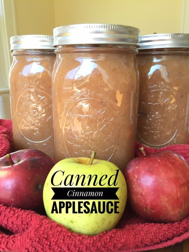 Applesauce Canning Recipe
 Canned Cinnamon Applesauce