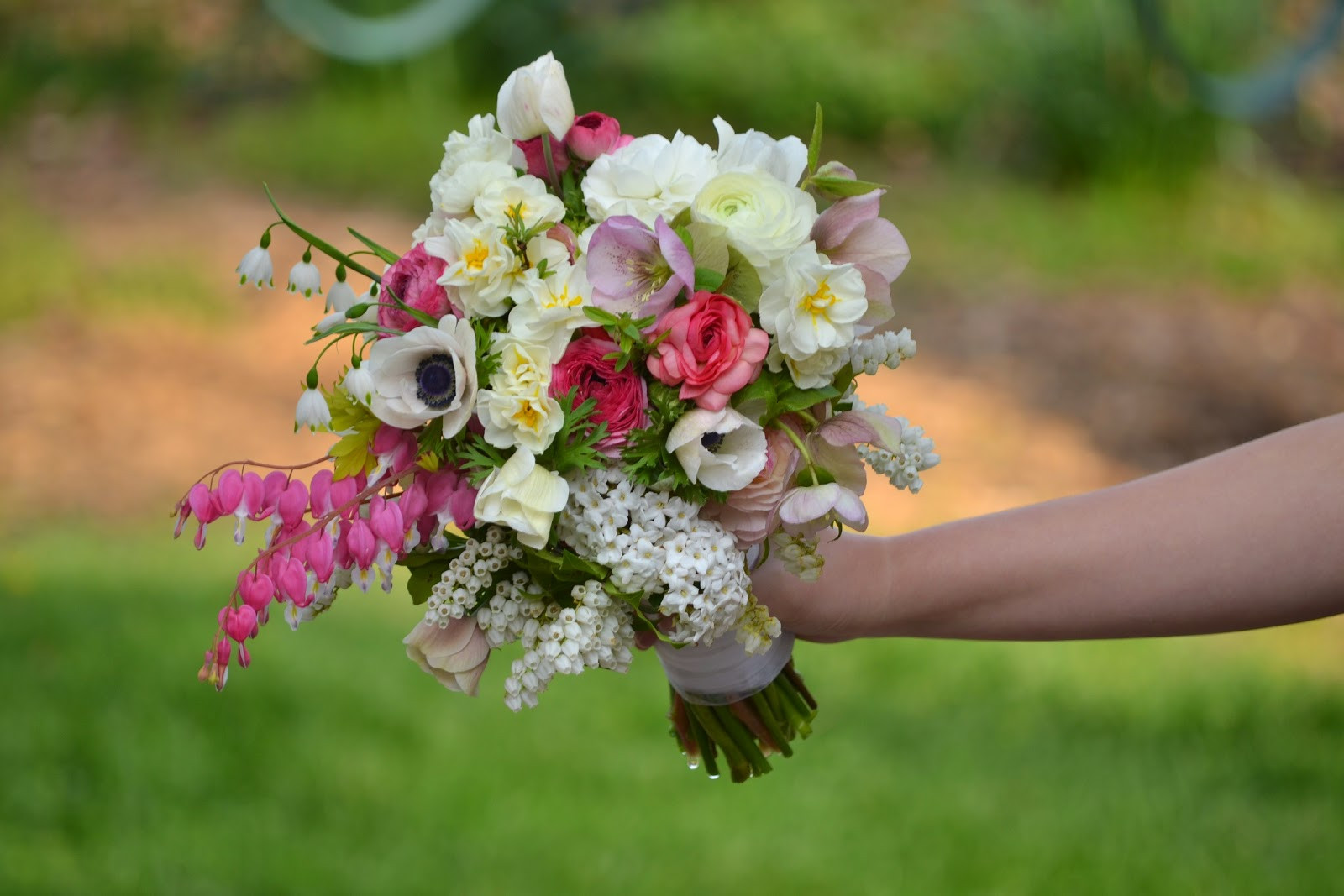 April Wedding Flowers
 Wedding Flowers from Springwell Romantic Bleeding Heart