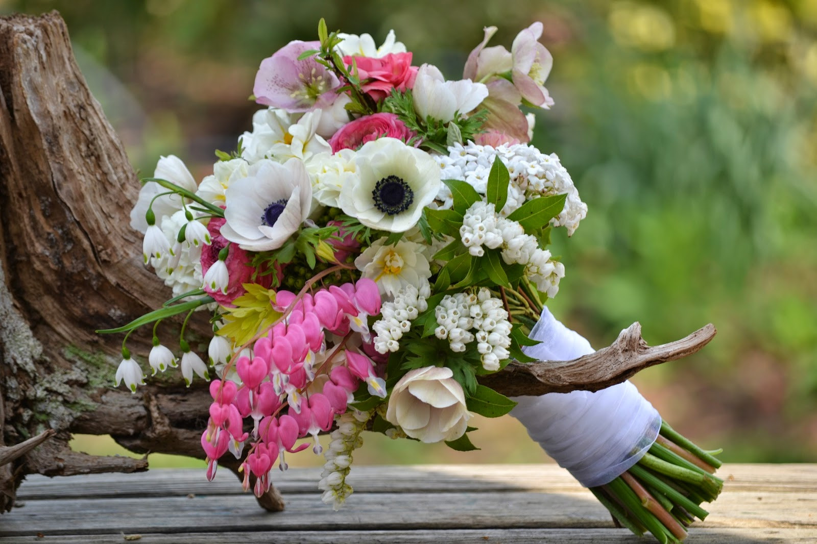 April Wedding Flowers
 Wedding Flowers from Springwell Romantic Bleeding Heart