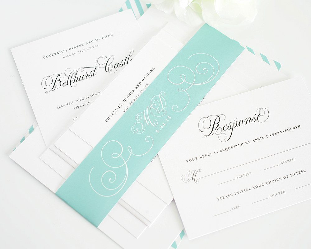 Aqua Wedding Invitations
 Peach Gold and Aqua Wedding Inspiration – Wedding Invitations