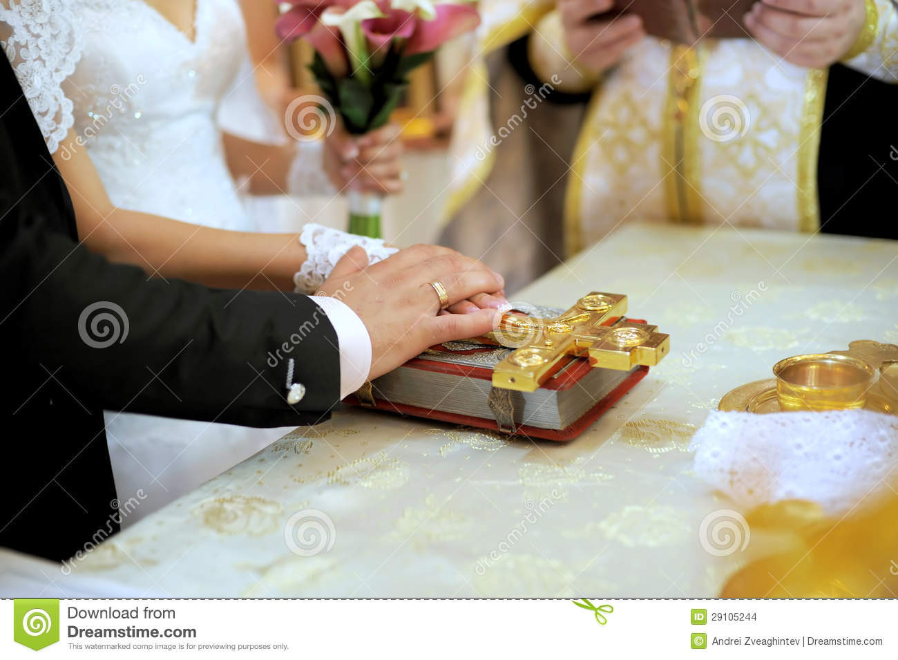 Are Wedding Vows In The Bible
 Wedding Vow With Bible Stock Image