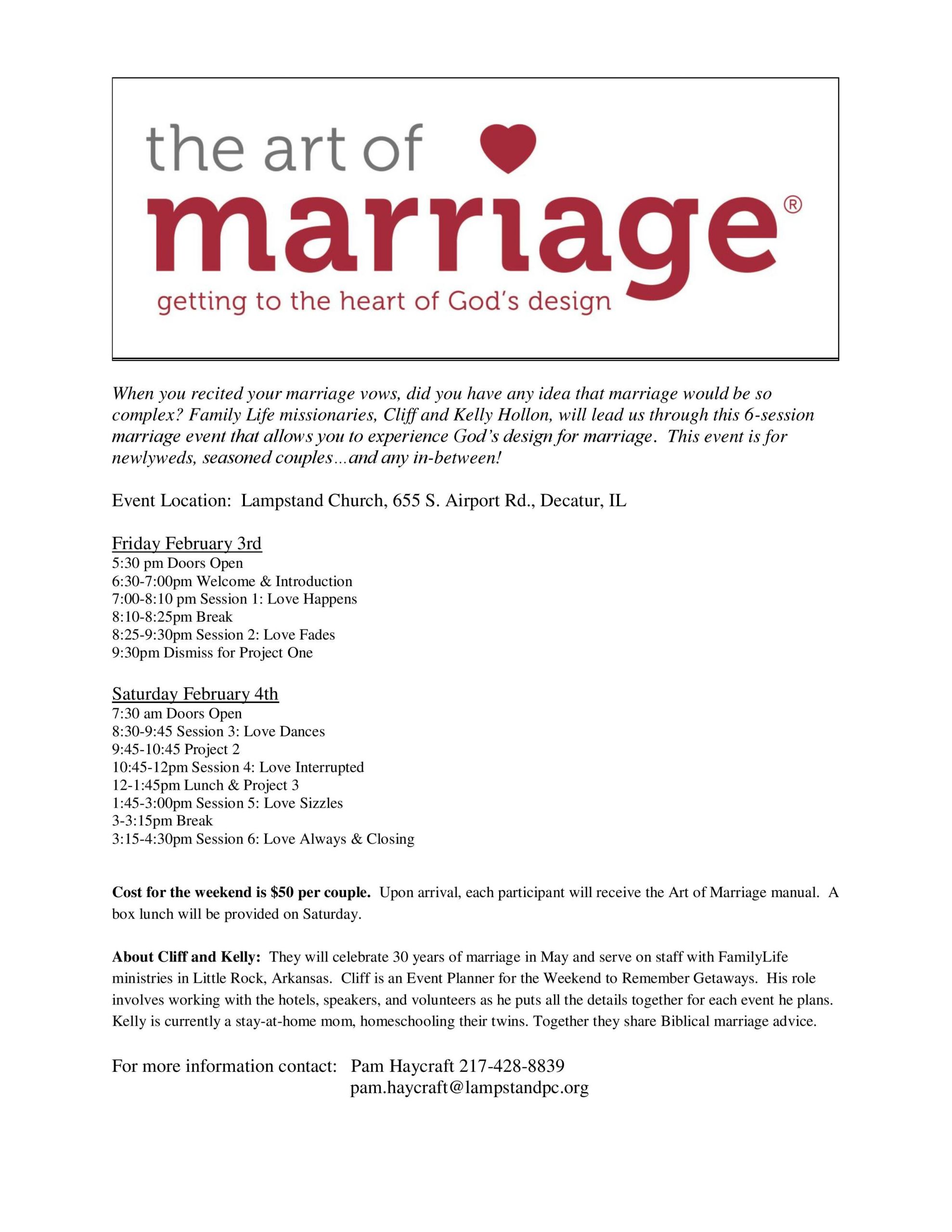 Are Wedding Vows In The Bible
 The Art Marriage – Lampstand Church