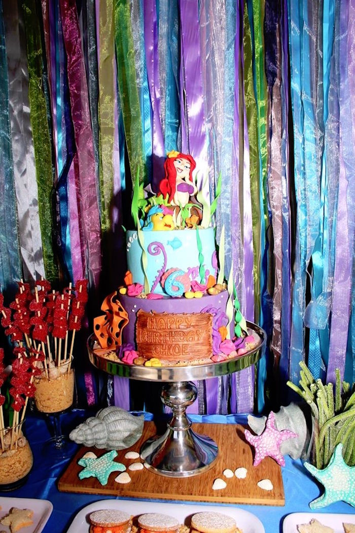 Ariel Mermaid Birthday Party Ideas
 Kara s Party Ideas Ariel The Little Mermaid Birthday