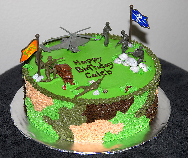 Army Birthday Cake
 Birthday Cakes