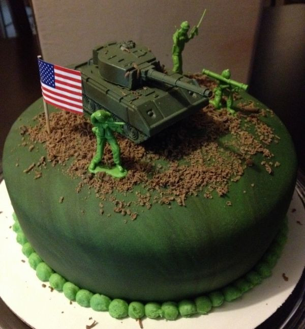 Army Birthday Cake
 394 best Military themed Cakes images on Pinterest