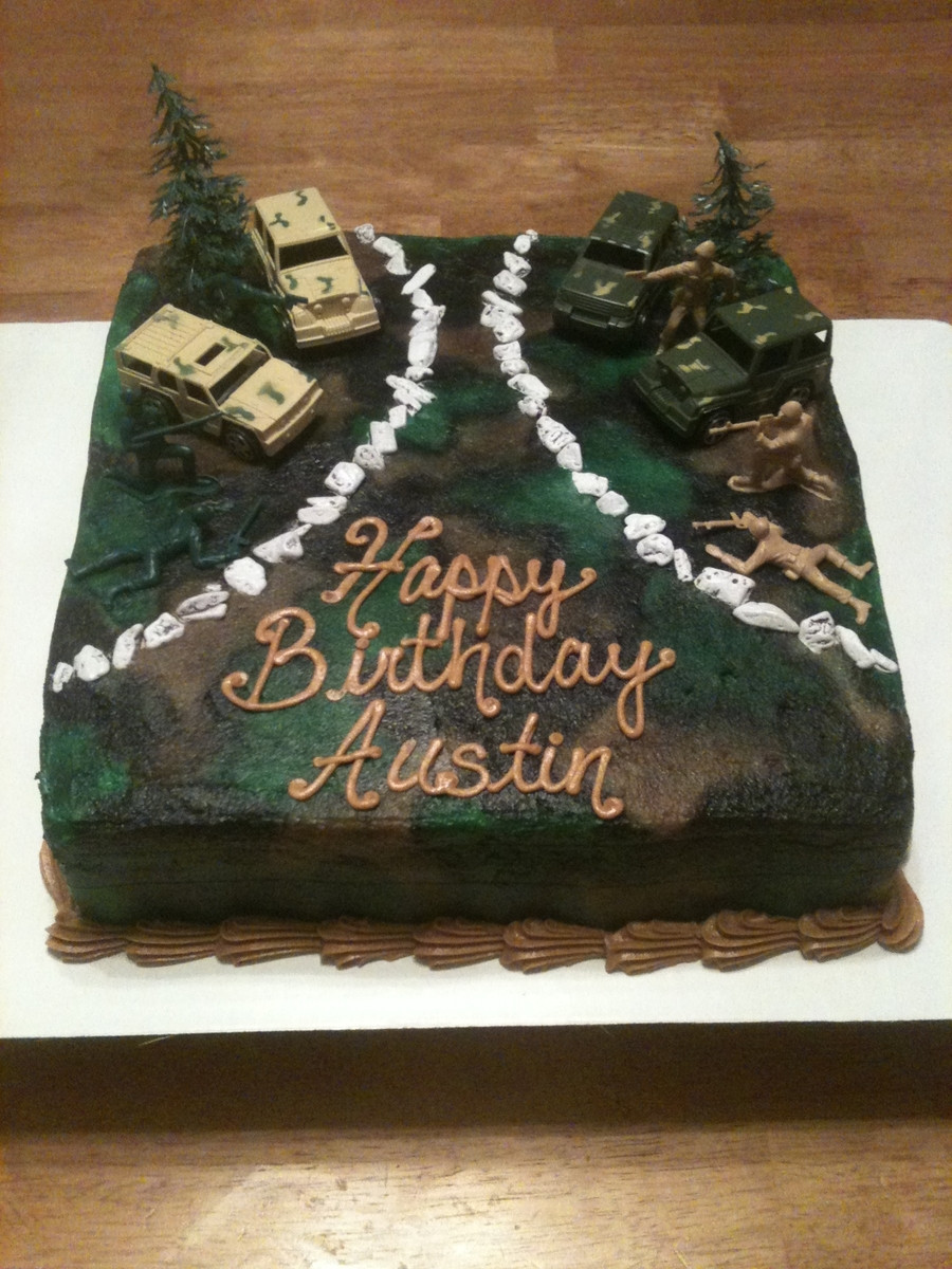 Army Birthday Cake
 Army Cake CakeCentral