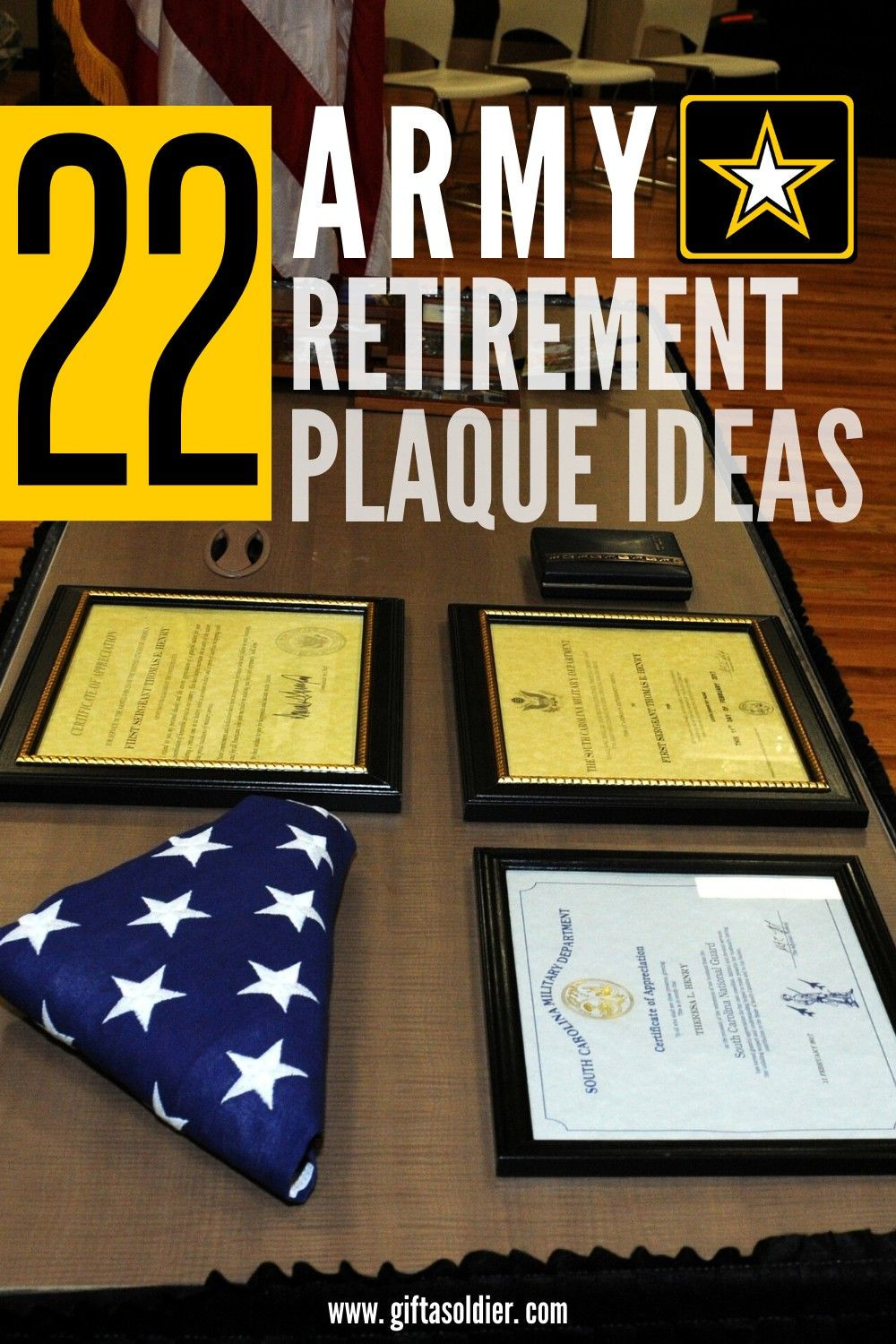 Army Graduation Gift Ideas
 20 Army Retirement Plaques Ideas To Make Your Veteran