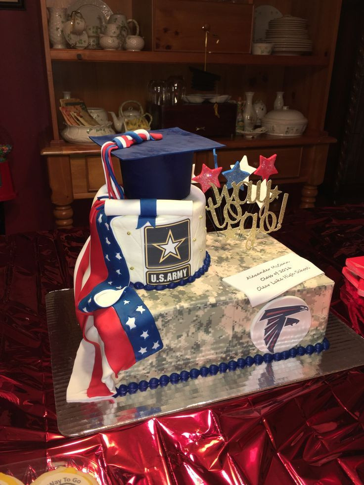 Army Graduation Gift Ideas
 Army going away and high school graduation cake