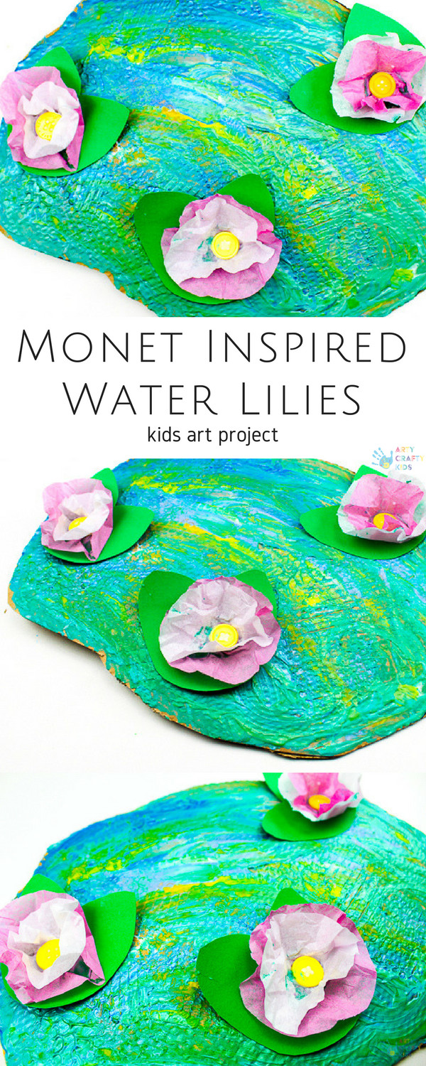 Art Activities For Kids
 Claude Monet Water Lilies Art Project for Kids