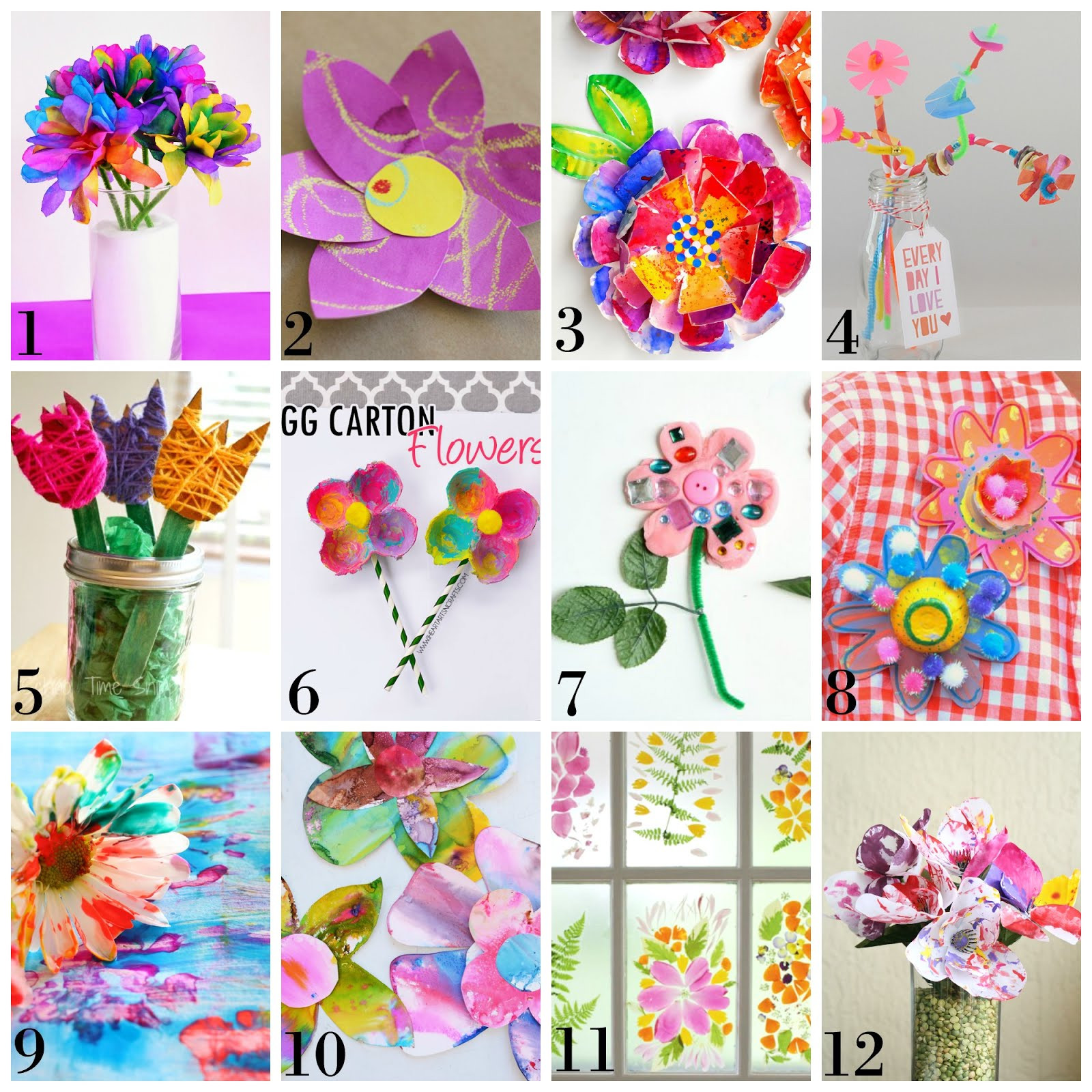 Art Activities For Kids
 12 Beautiful Spring Flower Process Art Ideas for Kids