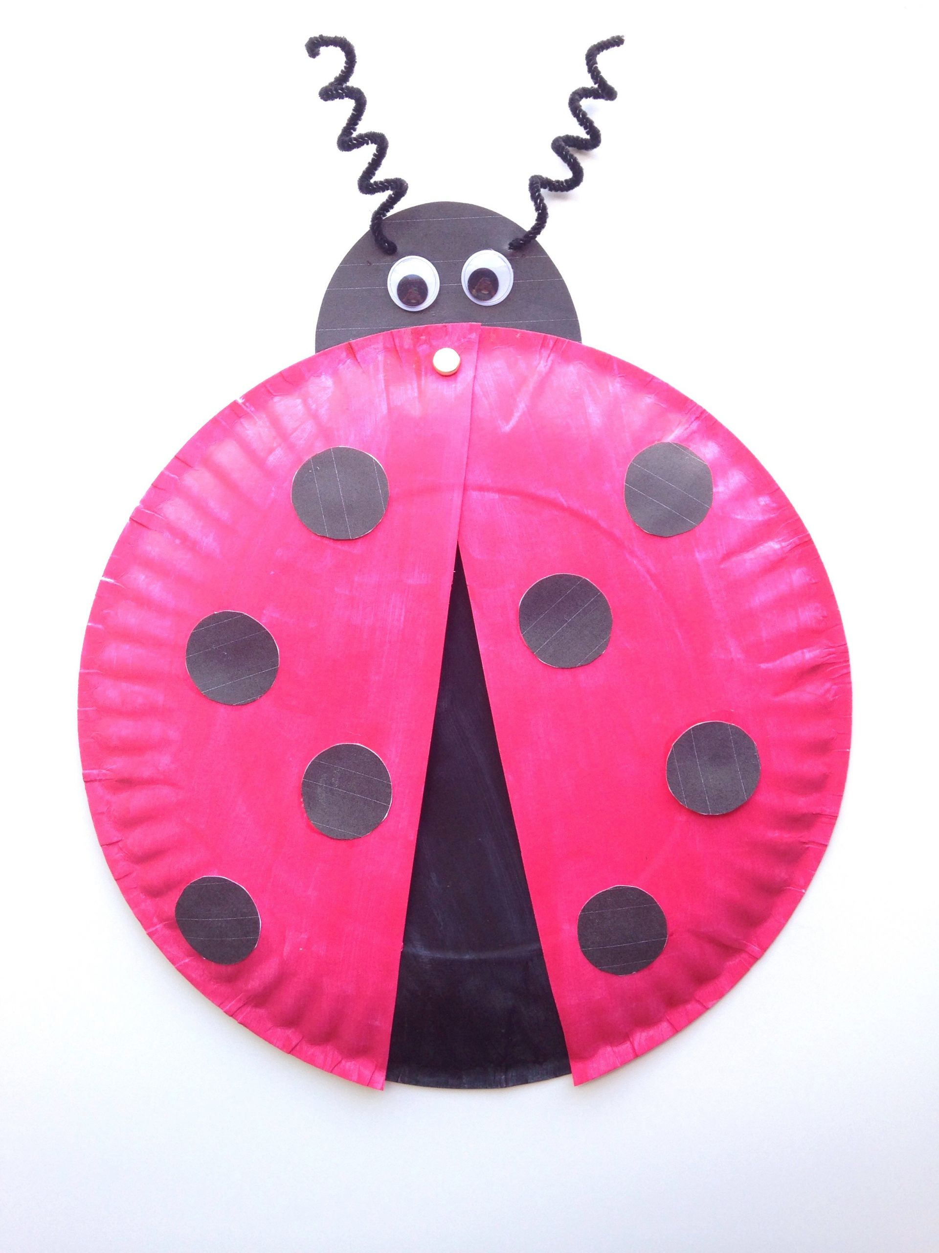 Art Craft For Kids
 Ladybug Paper Plate Craft for Kids Free Printable