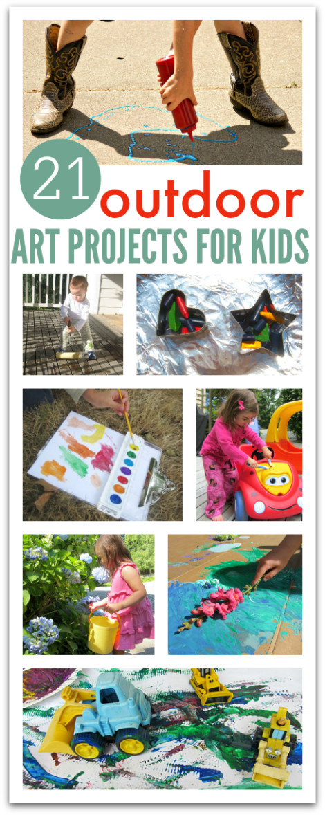 Art Project Ideas For Kids
 21 Outdoor Art Projects For Kids No Time For Flash Cards