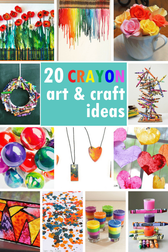 Art Project Ideas For Kids
 CRAYON ART Crayon crafts and melted crayon art for kids