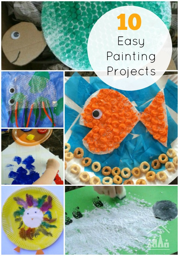 Art Projects For Kids At Home
 10 Easy Painting Projects for Siblings to do to her