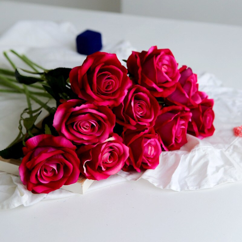 Artificial Flowers For Wedding
 Aliexpress Buy 8 colors Artificial Rose Flower