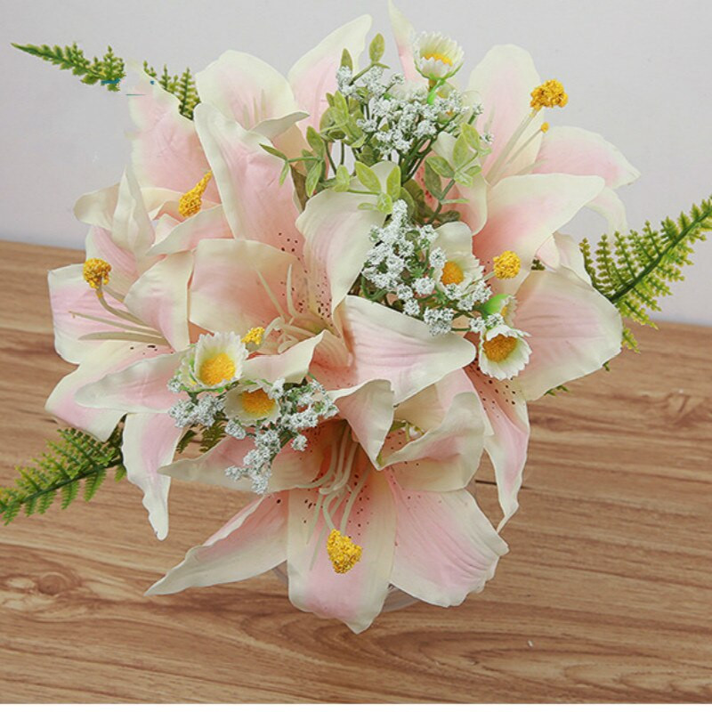 Artificial Flowers For Wedding
 Aliexpress Buy Artificial flowers Lily silk bridal