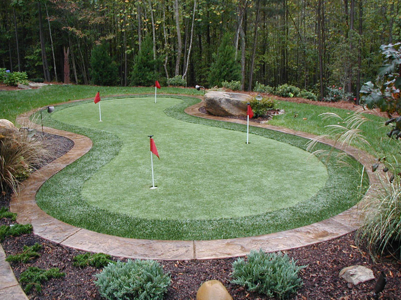 Artificial Putting Green Backyard
 Synthetic Putting Greens Outdoor Contracting Charlotte