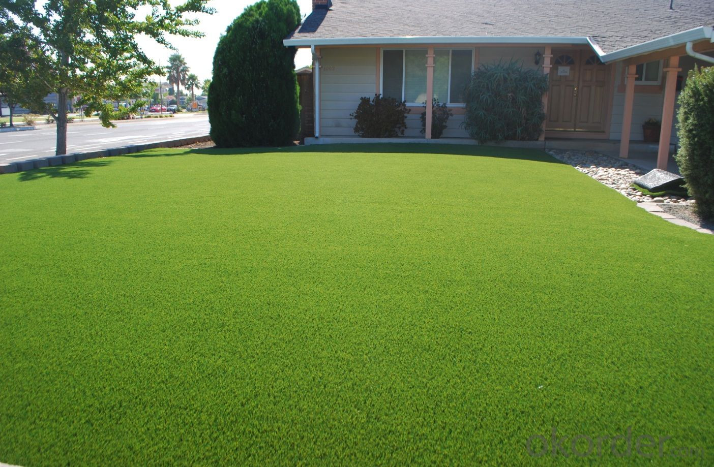 Artificial Turf Backyard
 Buy Outdoor Green Landscape Artificial Grass 40mm turf for