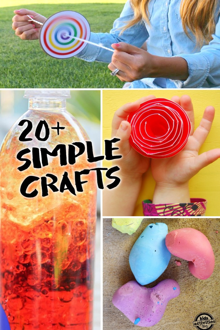 Arts And Crafts Easy Ideas For Kids
 20 Simple Crafts Kids can Make with only 2 3 Supplies