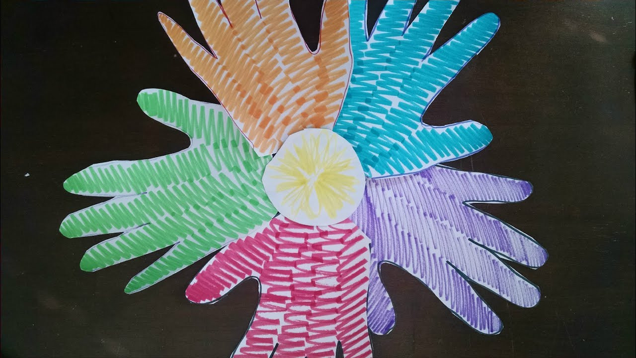 Arts And Crafts Easy Ideas For Kids
 Easiest ARTS and CRAFTS for Kids Easy Handprint Flower