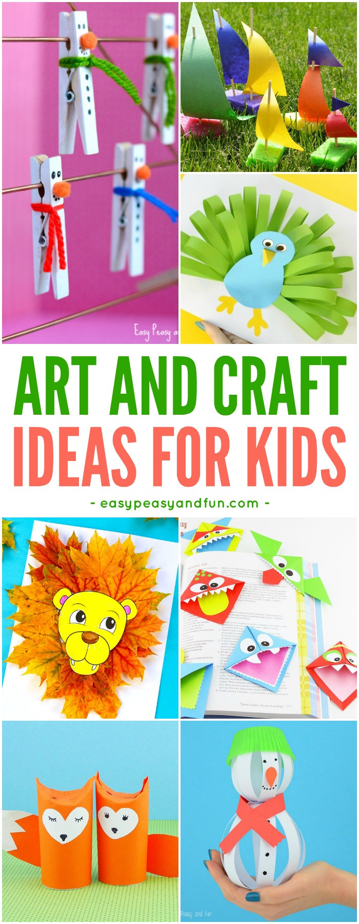 Arts And Crafts Easy Ideas For Kids
 Crafts For Kids Tons of Art and Craft Ideas for Kids to