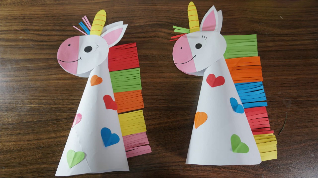 Arts And Crafts For Children
 Paper unicorn crafts for kids paper craft art