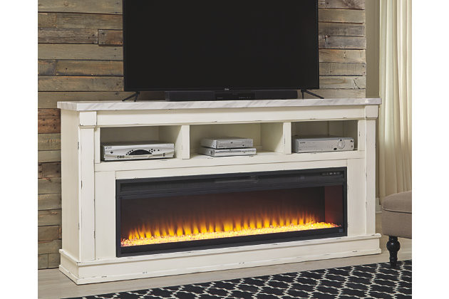 Ashley Furniture Electric Fireplaces
 Becklyn 74" TV Stand with Electric Fireplace