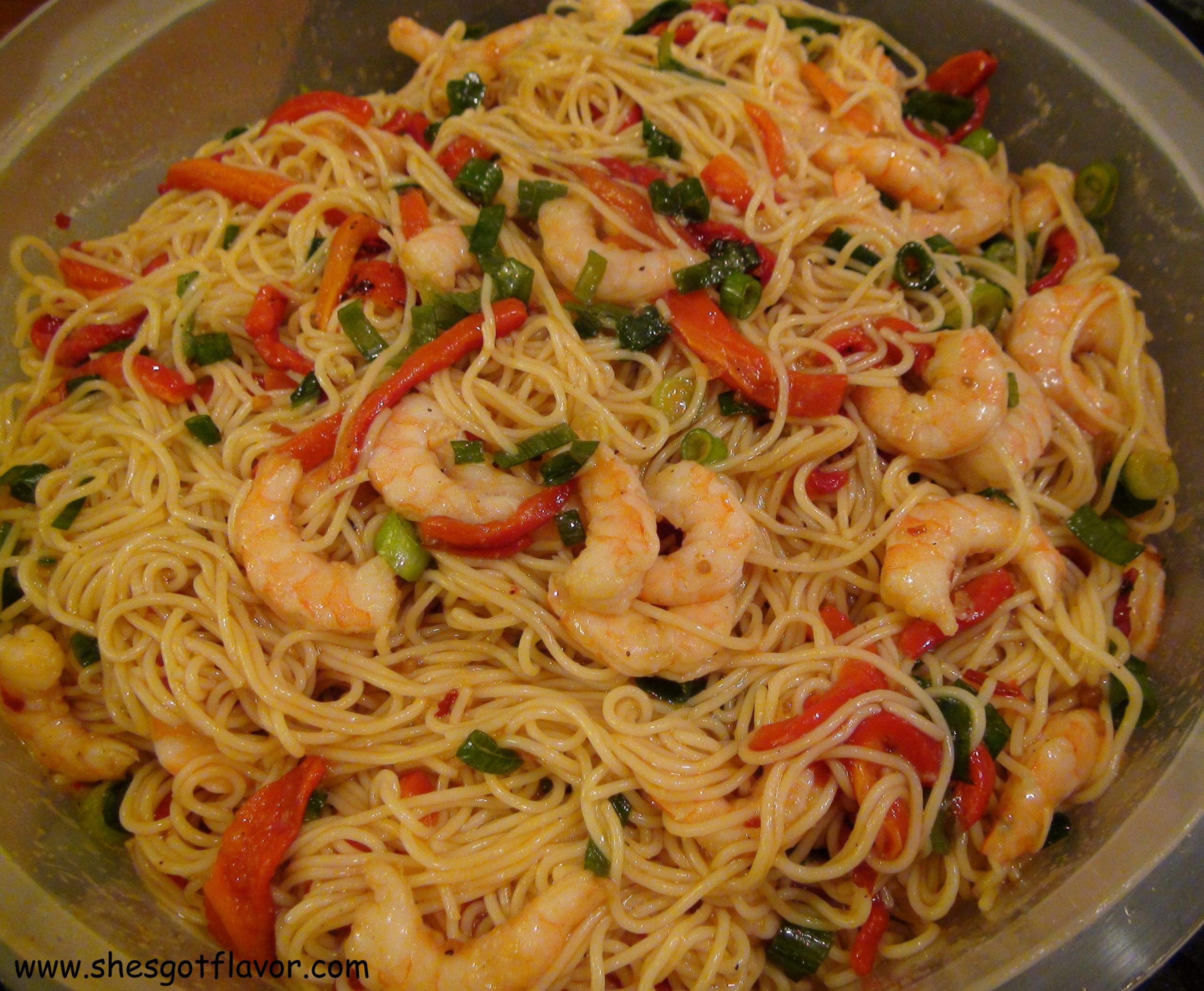 Asian Shrimp Noodles
 Flavor Invoked Asian Shrimp Pasta Salad – She s Got Flavor