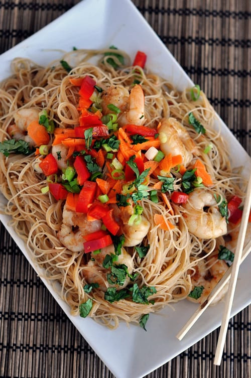 Asian Shrimp Noodles
 Hoisin Rice Noodles with Shrimp