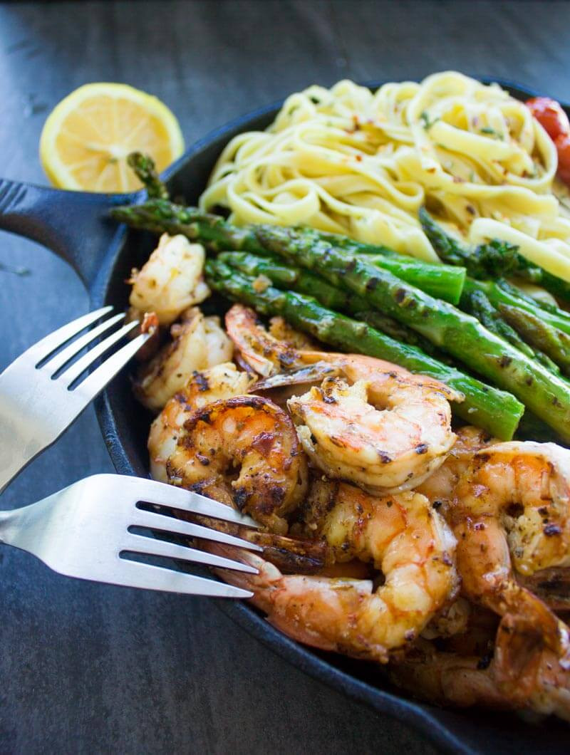 Asparagus Shrimp Pasta
 Asparagus Shrimp Pasta Dinner Eazy Peazy Mealz