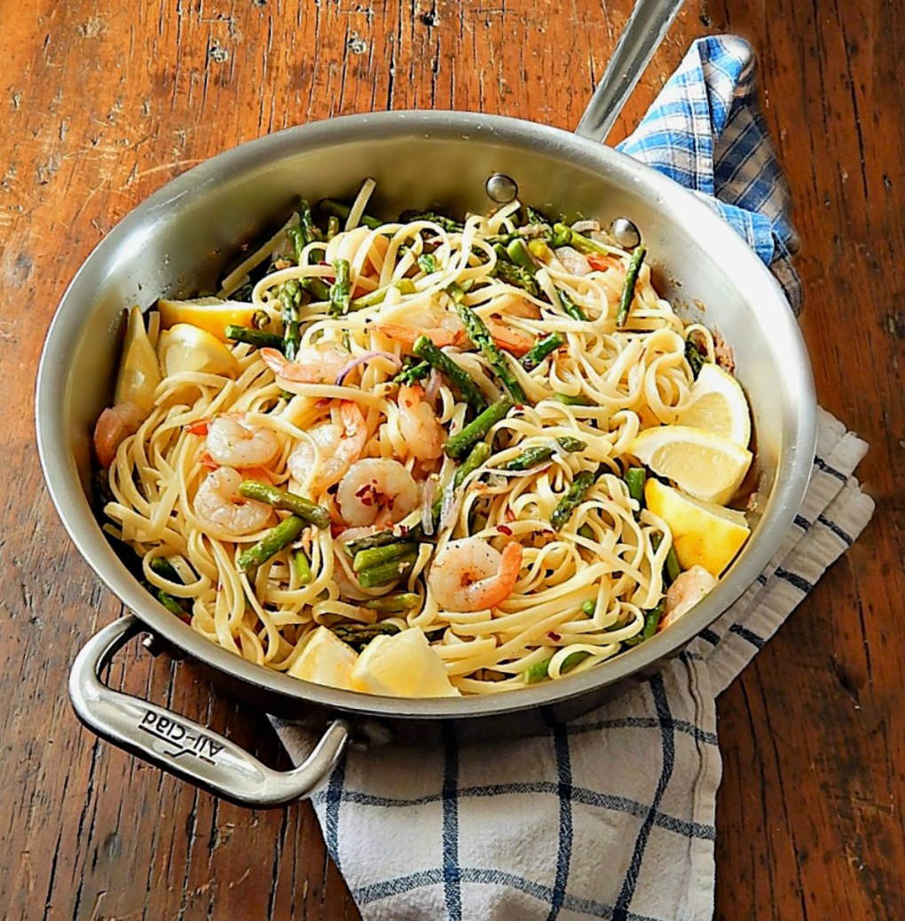 Asparagus Shrimp Pasta
 Lemon Shrimp & Asparagus Pasta Frugal Hausfrau