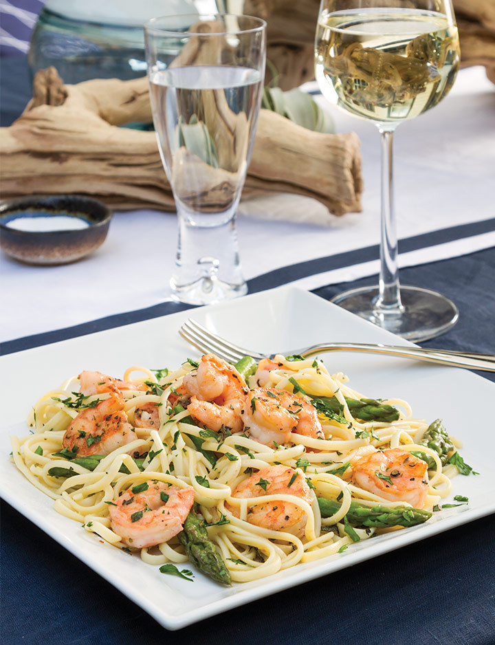 Asparagus Shrimp Pasta
 Lemon Shrimp with Asparagus and Pasta Southern Lady Magazine