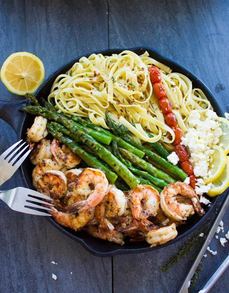 Asparagus Shrimp Pasta
 Asparagus Shrimp Pasta Dinner Eazy Peazy Mealz