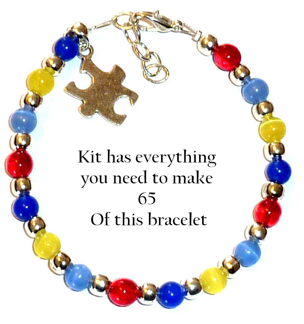 Autism Awareness Bracelet
 Autism Awareness Bracelet With Clasp 6mm