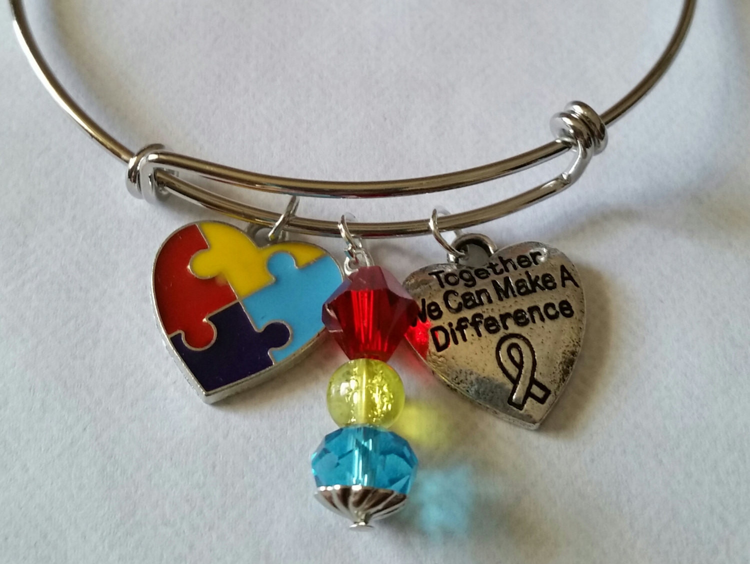 Autism Awareness Bracelet
 Autism Jewelry Autism Awareness Bracelet by