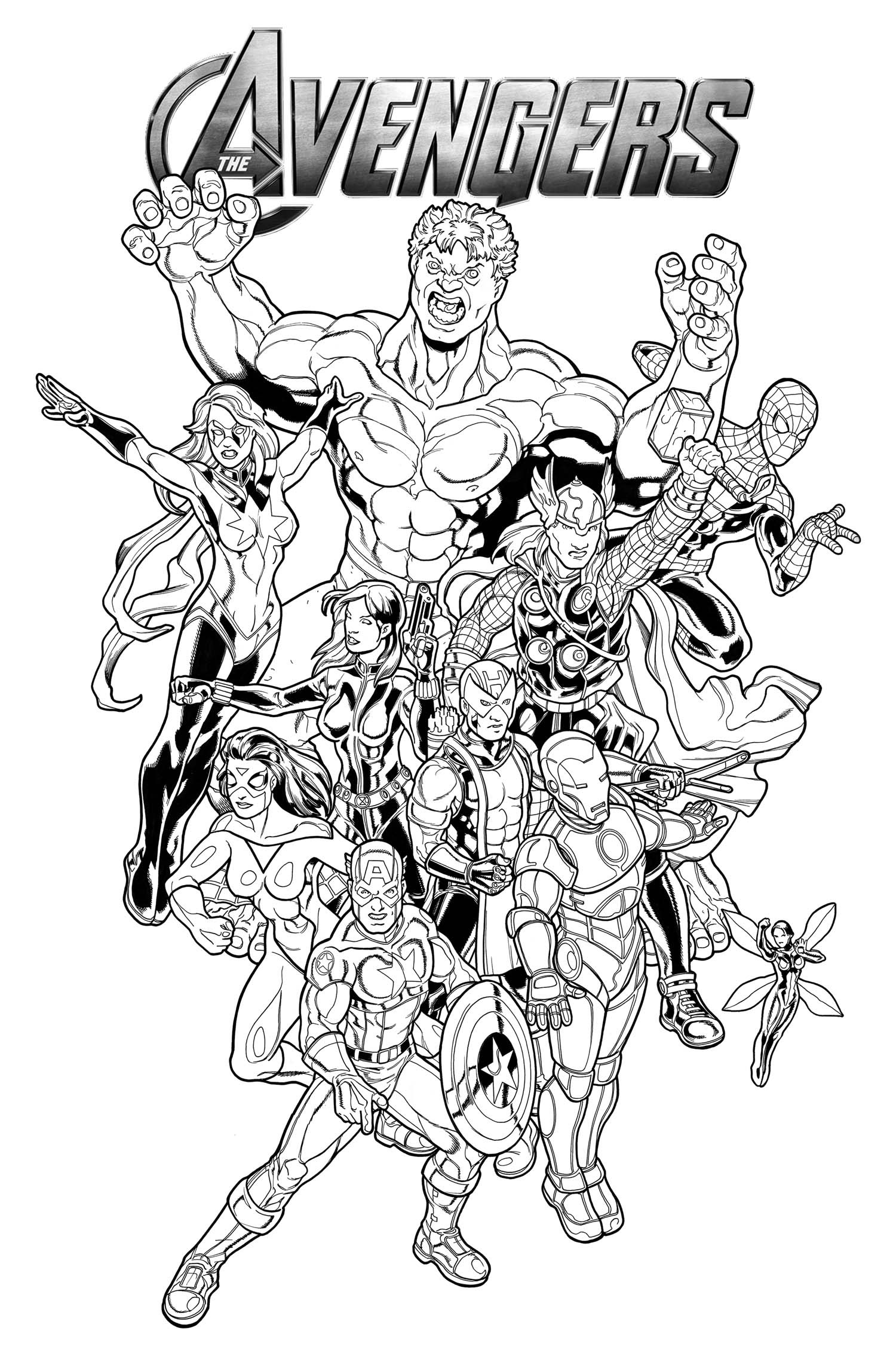 Avengers Coloring Pages For Kids
 Avengers Coloring Pages