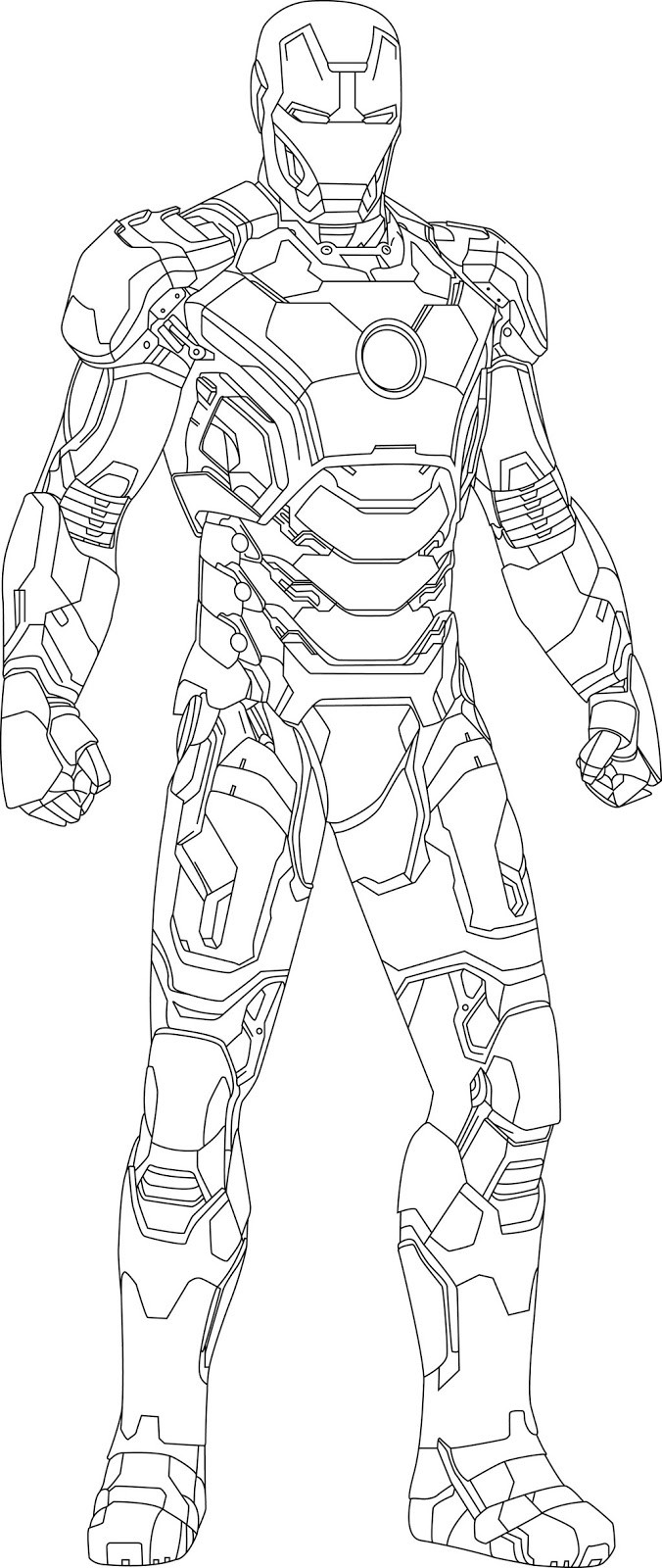 Avengers Coloring Pages For Kids
 Coloring pages for kids free images Iron Man Avengers